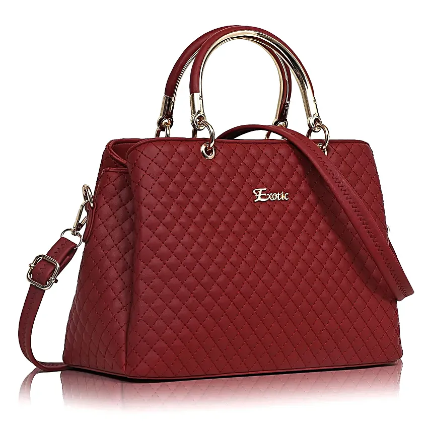 Exotic Maroon Handbag