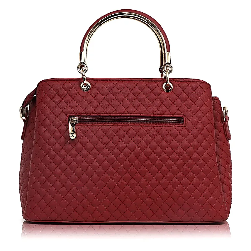 Exotic Maroon Handbag