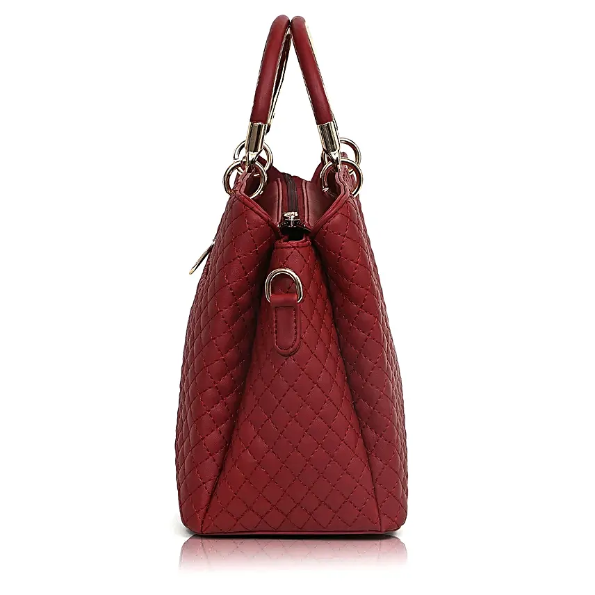 Exotic Maroon Handbag