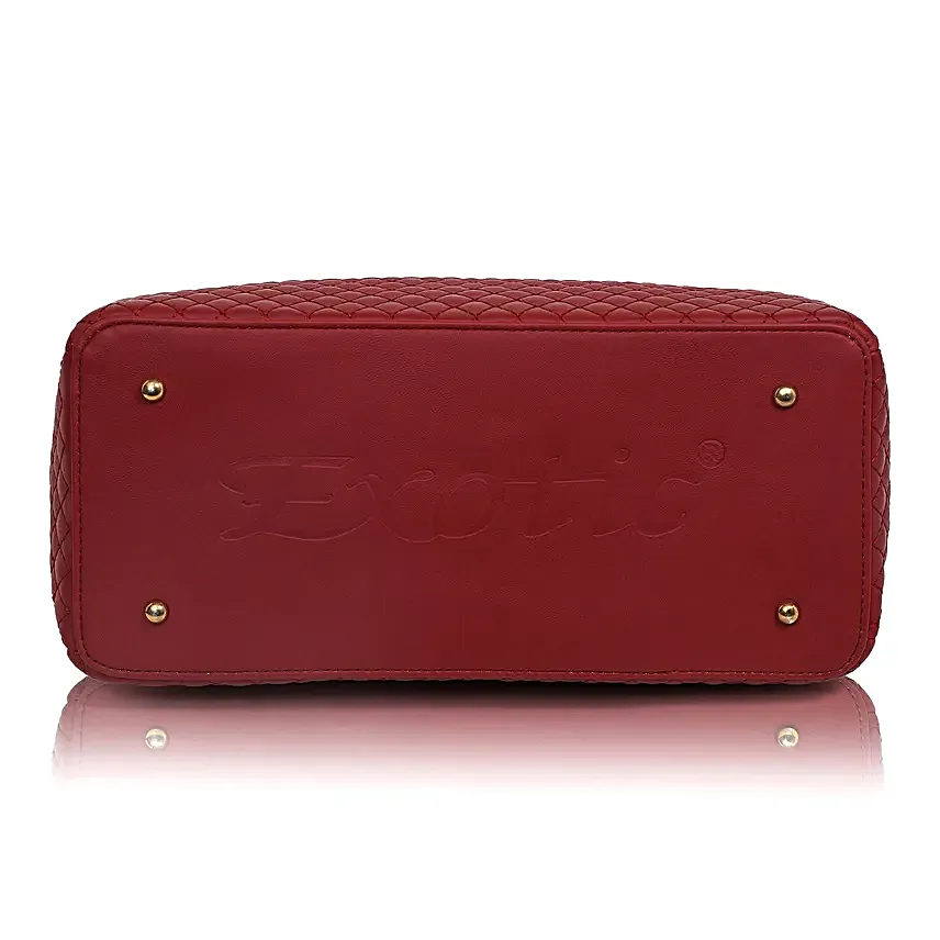 Exotic Maroon Handbag