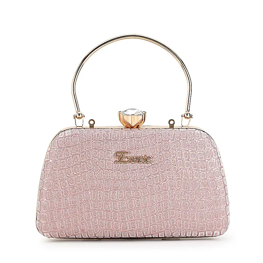 Exotic Pink Bridal Clutch