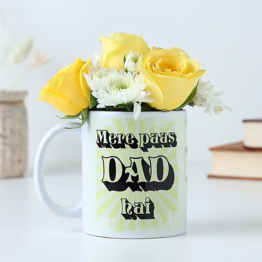 Fathers Day Mug of Love and Roses