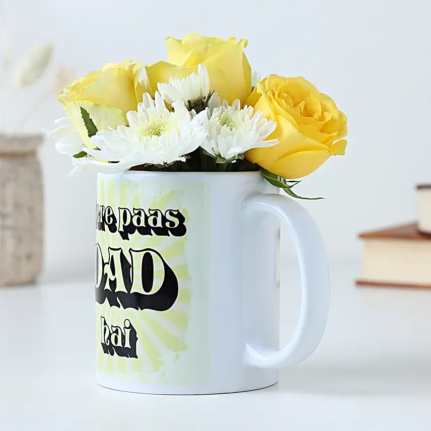 Fathers Day Mug of Love and Roses