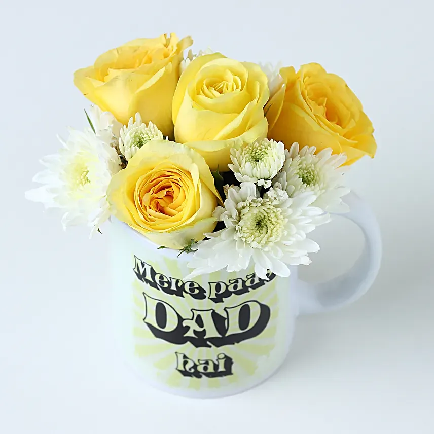 Fathers Day Mug of Love and Roses