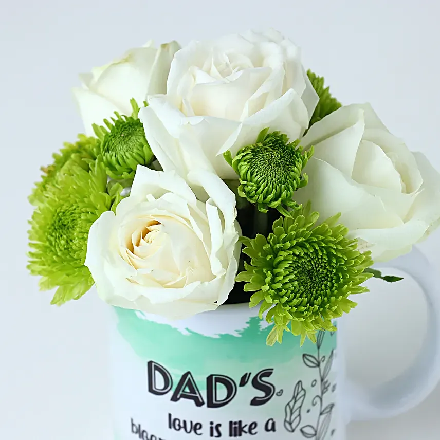 Fathers Day Rose Mug Surprise