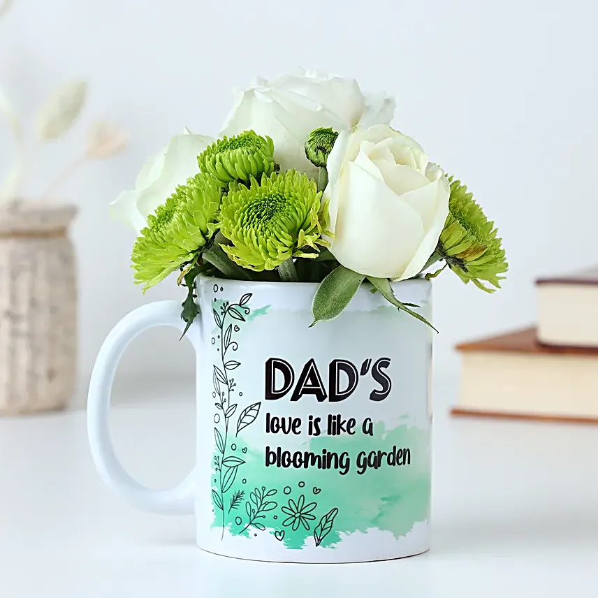 Fathers Day Rose Mug Surprise