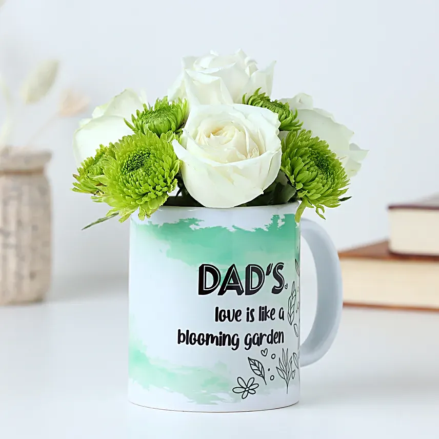 Fathers Day Rose Mug Surprise