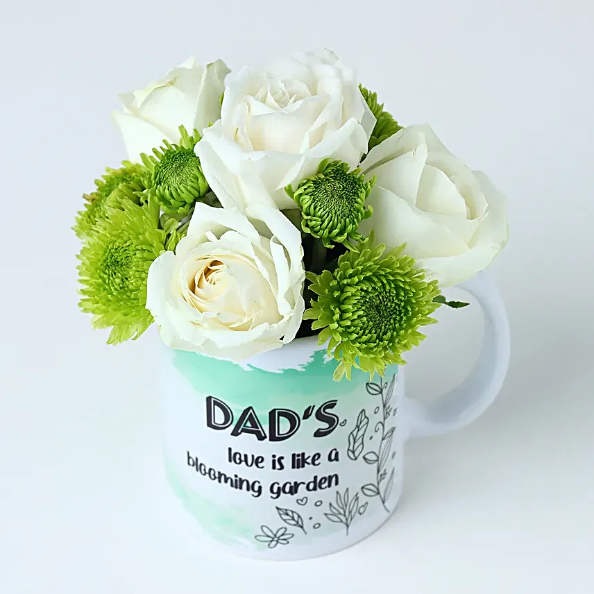 Fathers Day Rose Mug Surprise