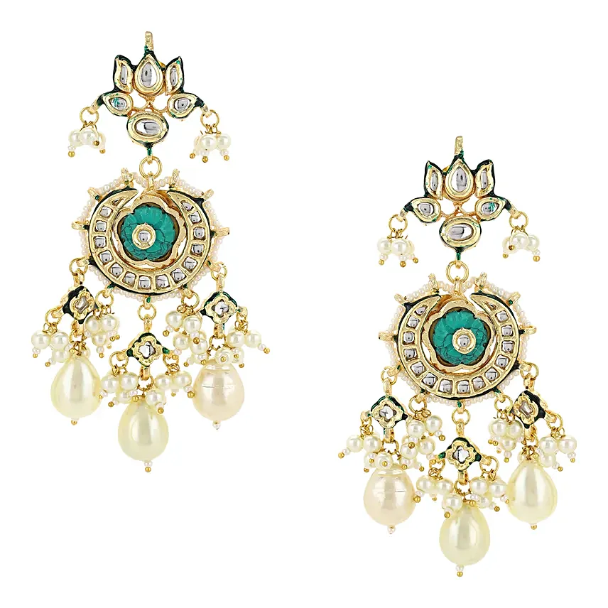 Faux Kundan Earrings