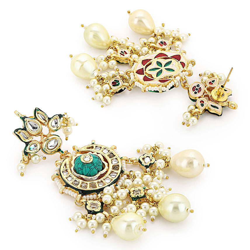 Faux Kundan Earrings