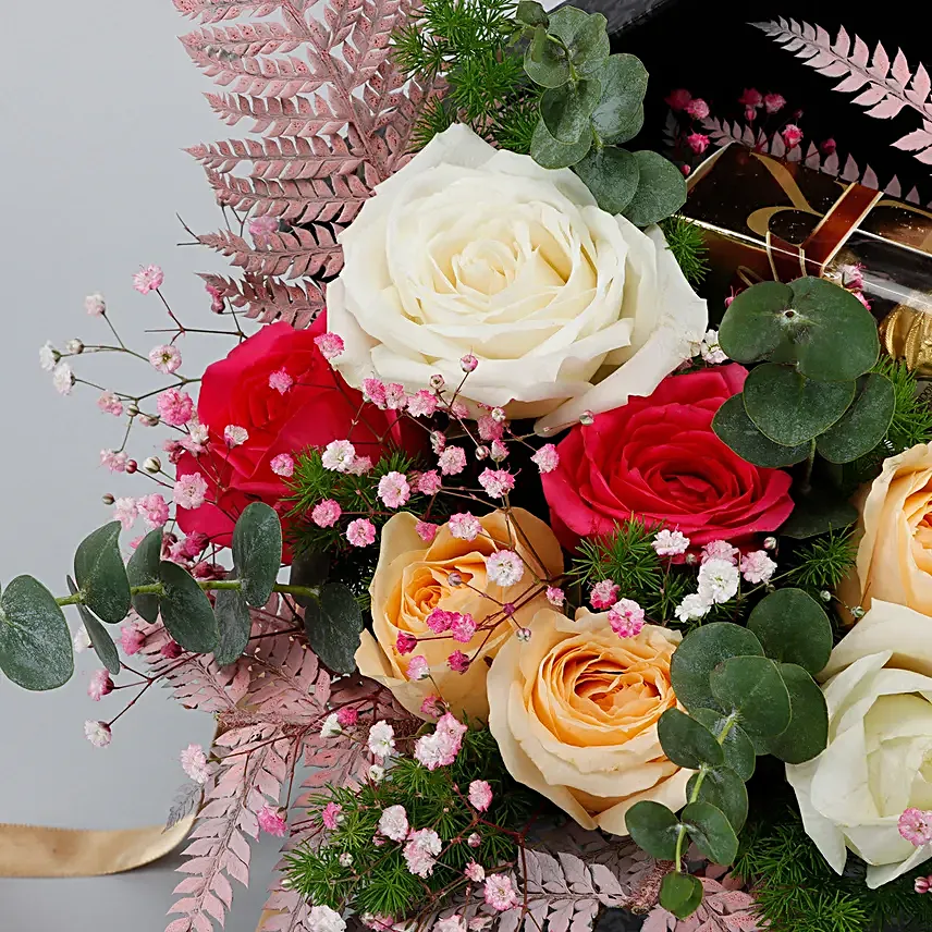 Ferrero Rocher N Mixed Roses Black Box
