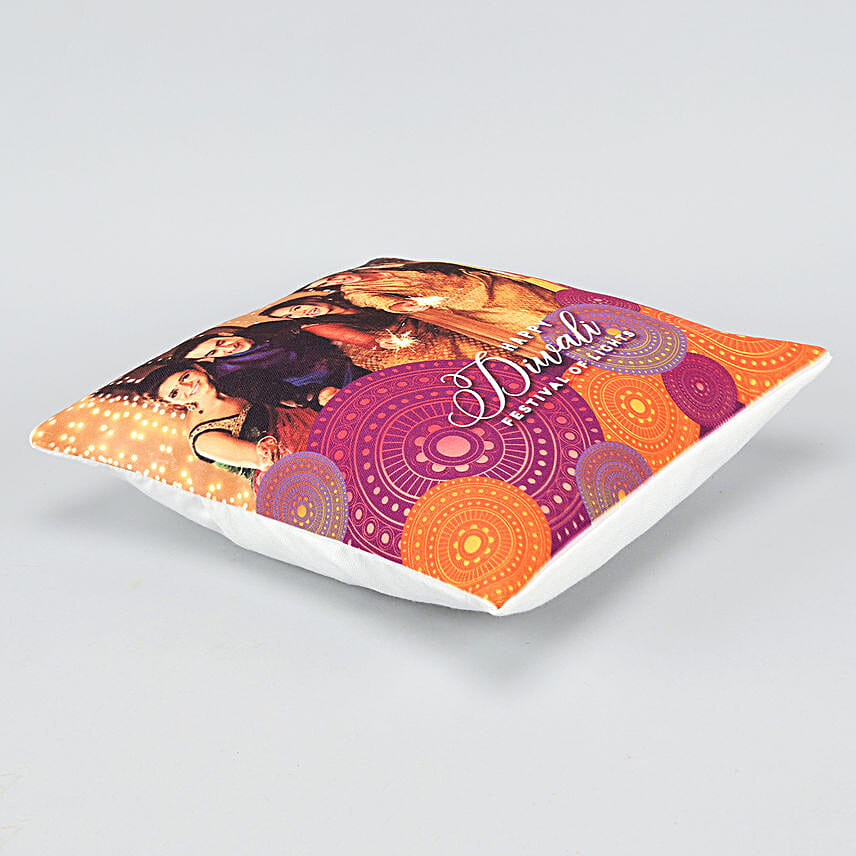 online printed happy diwali cushion