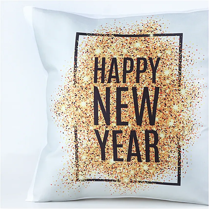 Festive Flare Happy New Year Pillow