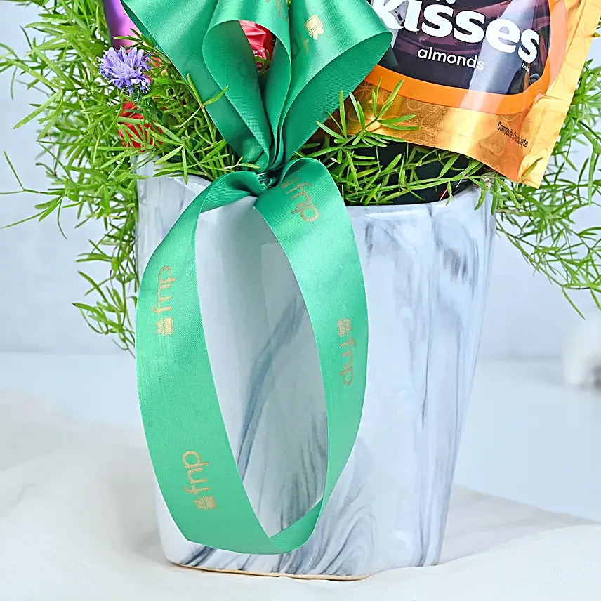 Festive Sweets N Greens Gift Basket