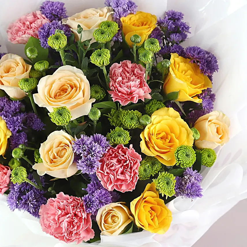Buy Online Flamboyant Rose Bouquet