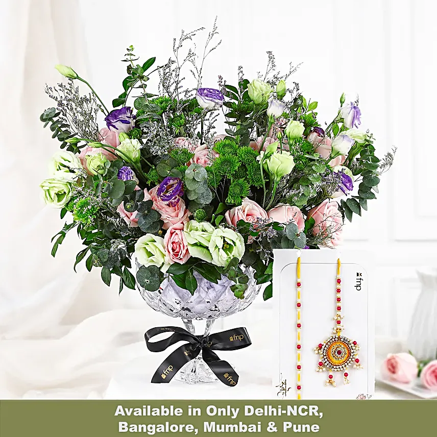 Floral Bloom Rakhi Set