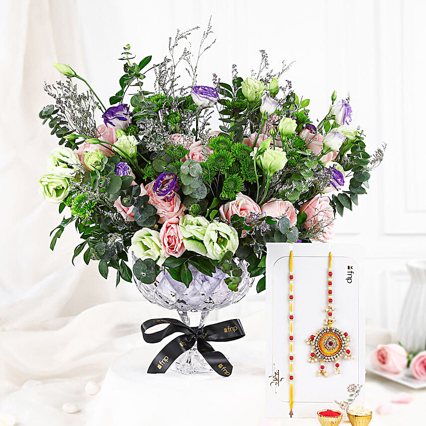 Floral Bloom Rakhi Set