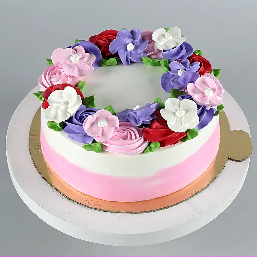 Floral Blossom Chocolate Cake Half Kg