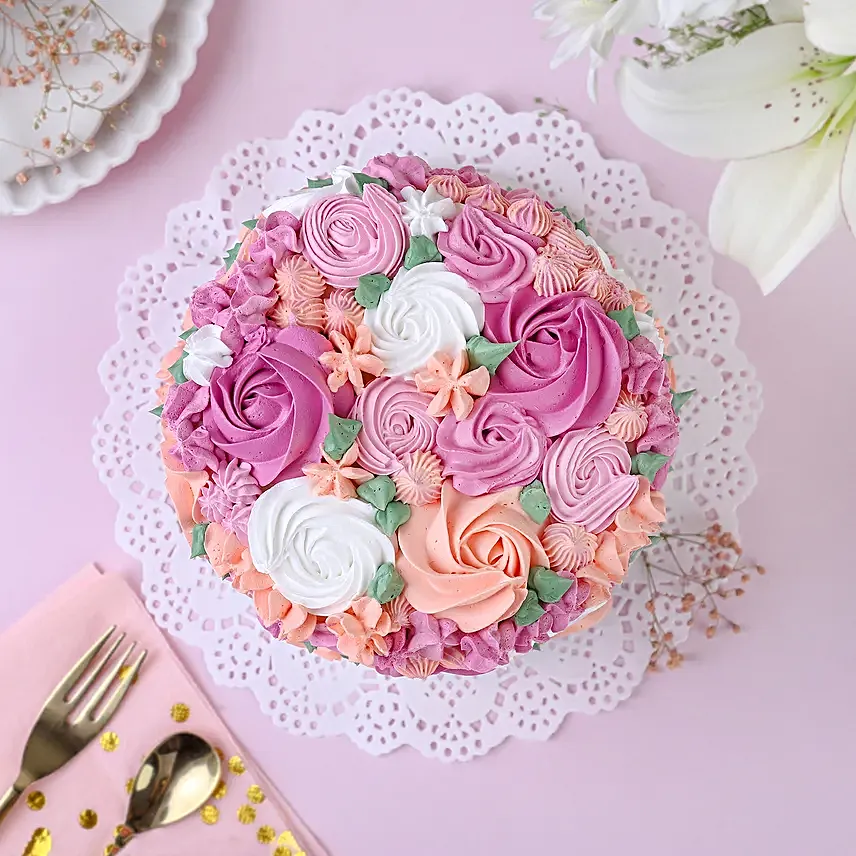 Floral Fantasy Chocolate Cake 1.5 Kg