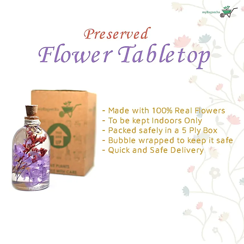 Flower Tabletop with Blushing Mauves