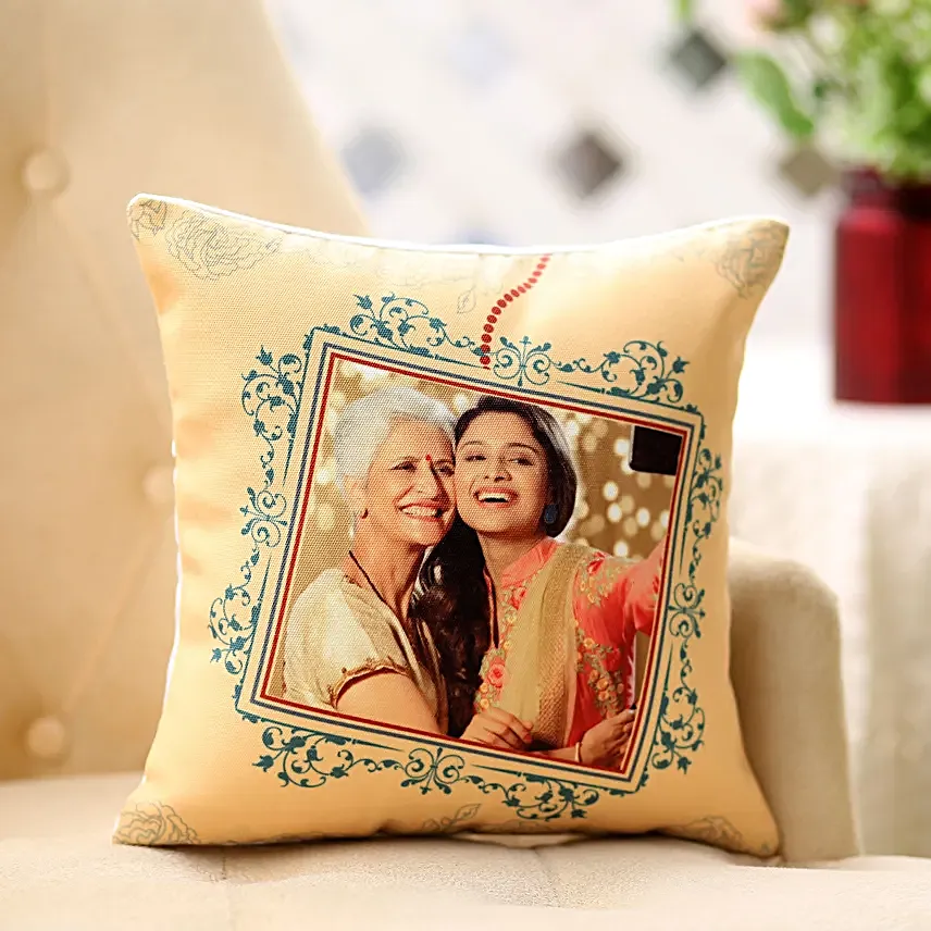 framed photo printed cushion