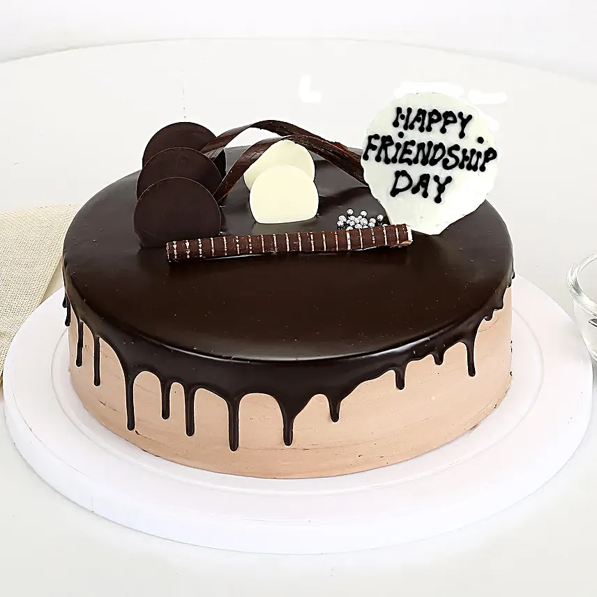 Friendship Day Chocolate Cake Half kg