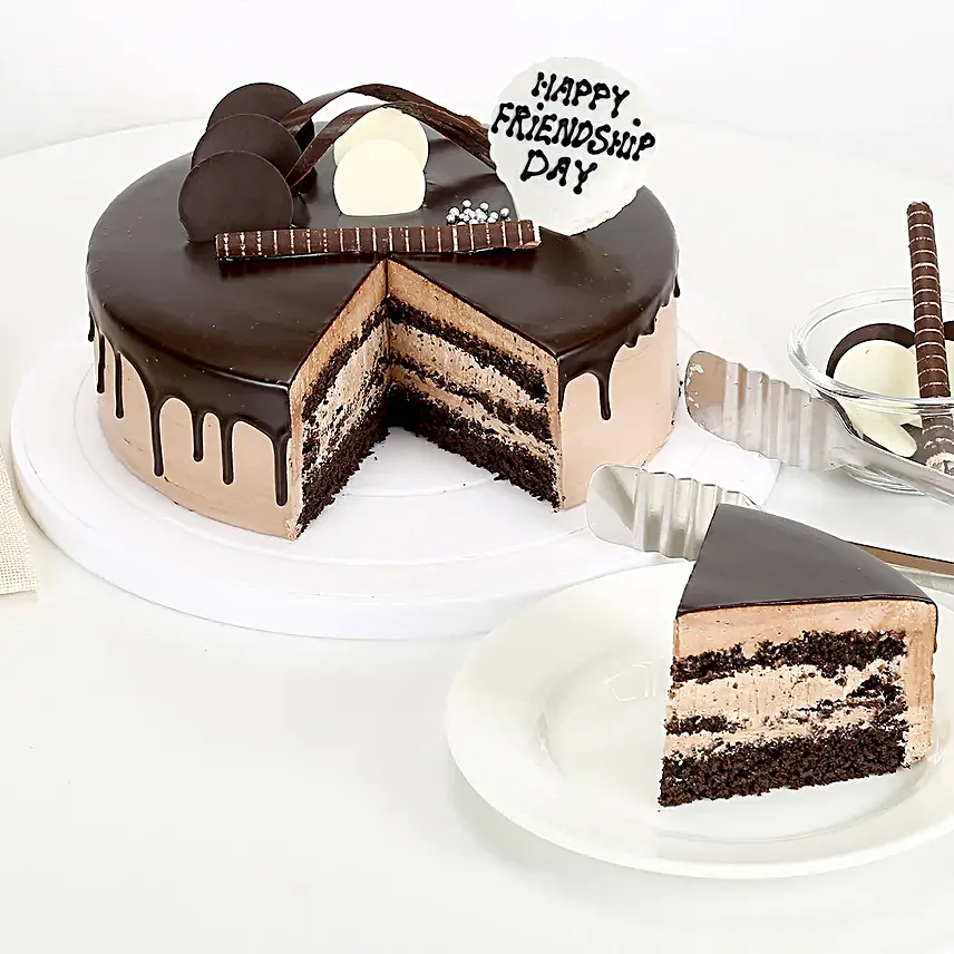Friendship Day Chocolate Cake Half kg