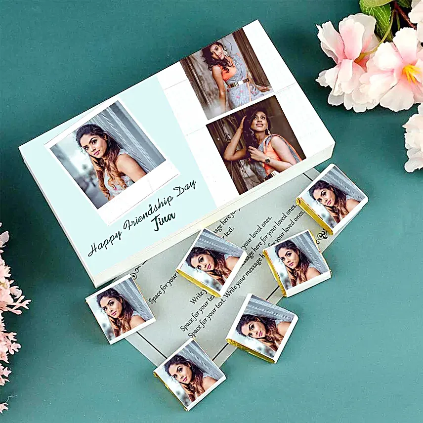 Friendship Day Greetings Personalised Chocolate Box