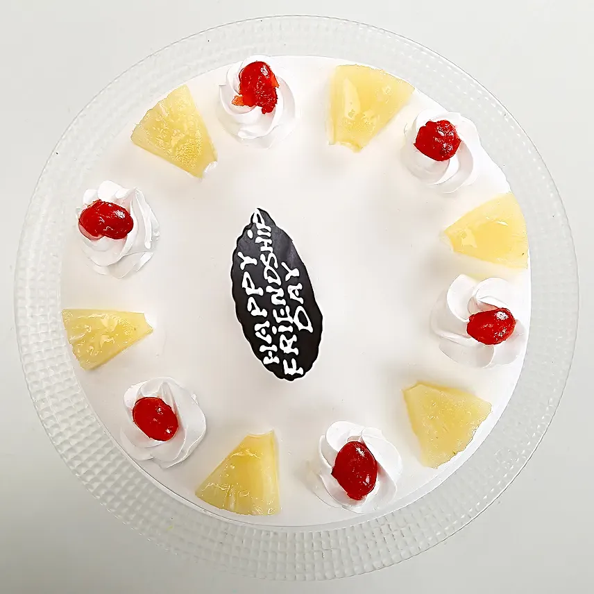 Friendship Day Pineapple Cake Half kg