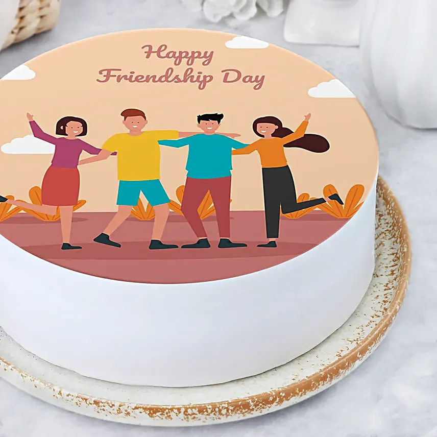 Friendship Day Pineapples Cake Half Kg