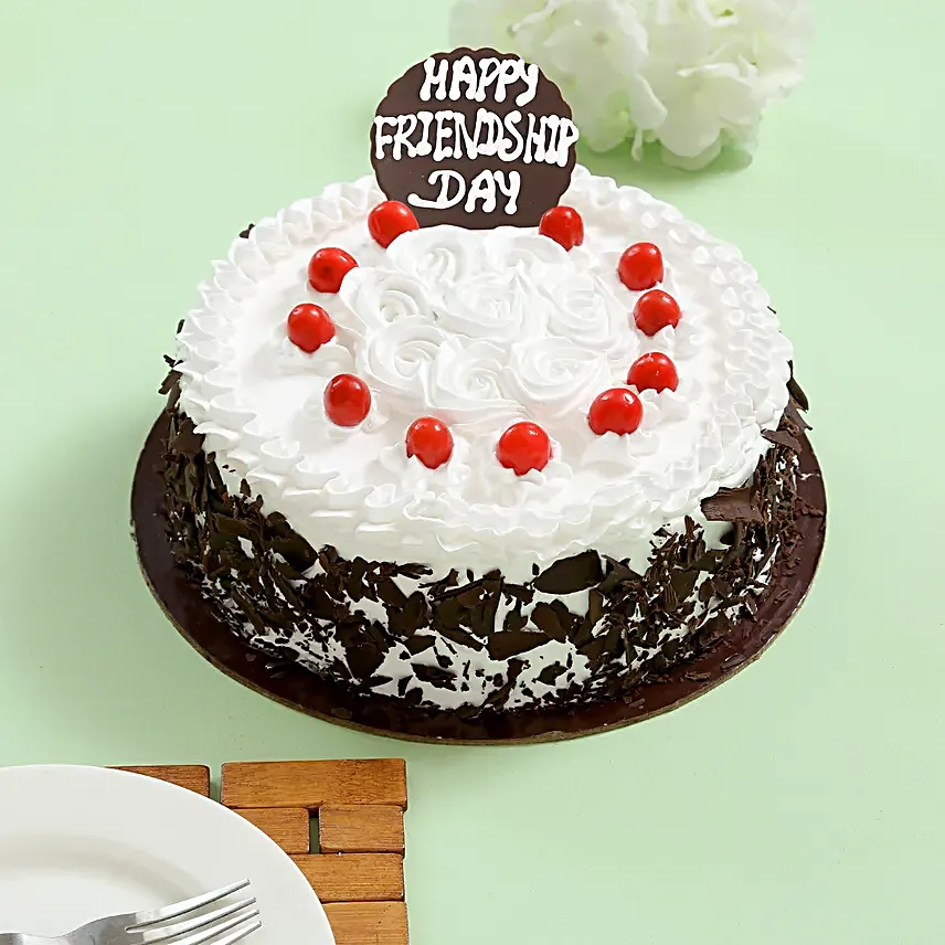 Online Happy Friendship Day Black Forest Cake