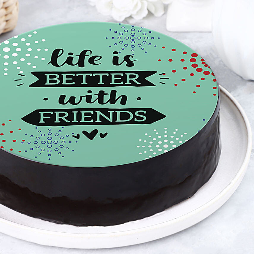 Friendship Day Special Chocolates Cake Half Kg