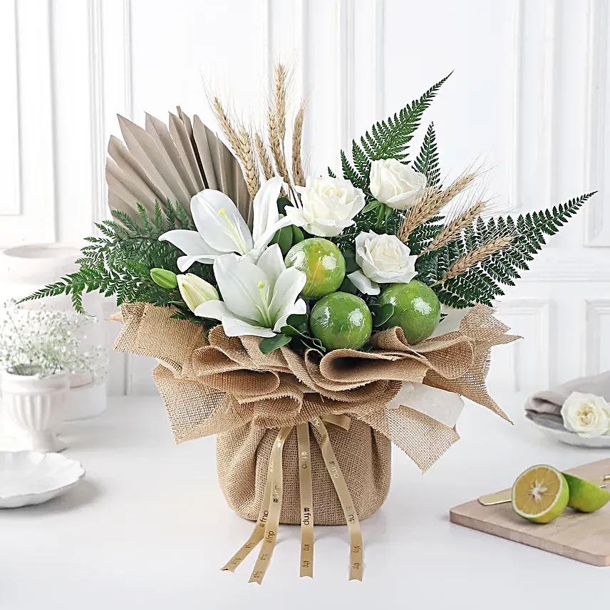 Fruits and Lily Petals