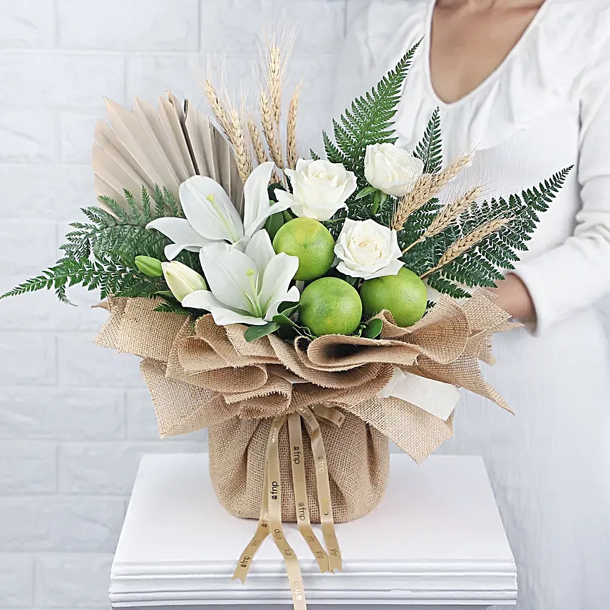 Fruits and Lily Petals