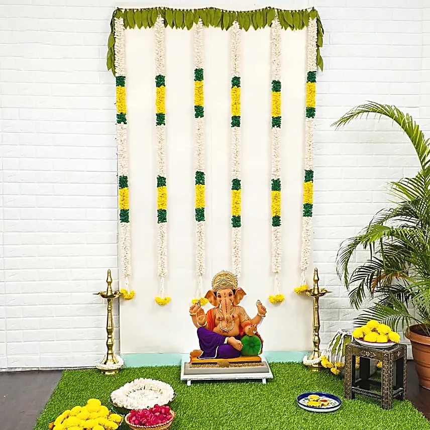 Ganesh Chaturthi Setup Decoration