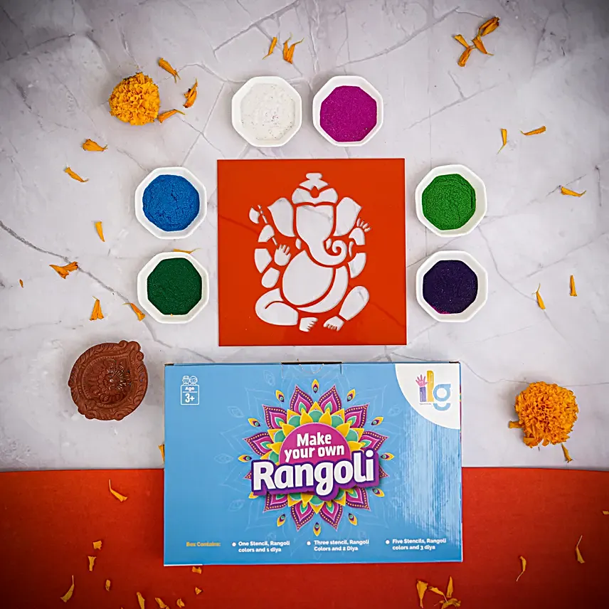 Ganesh Ji Blessings Diwali DIY Rangoli Kit