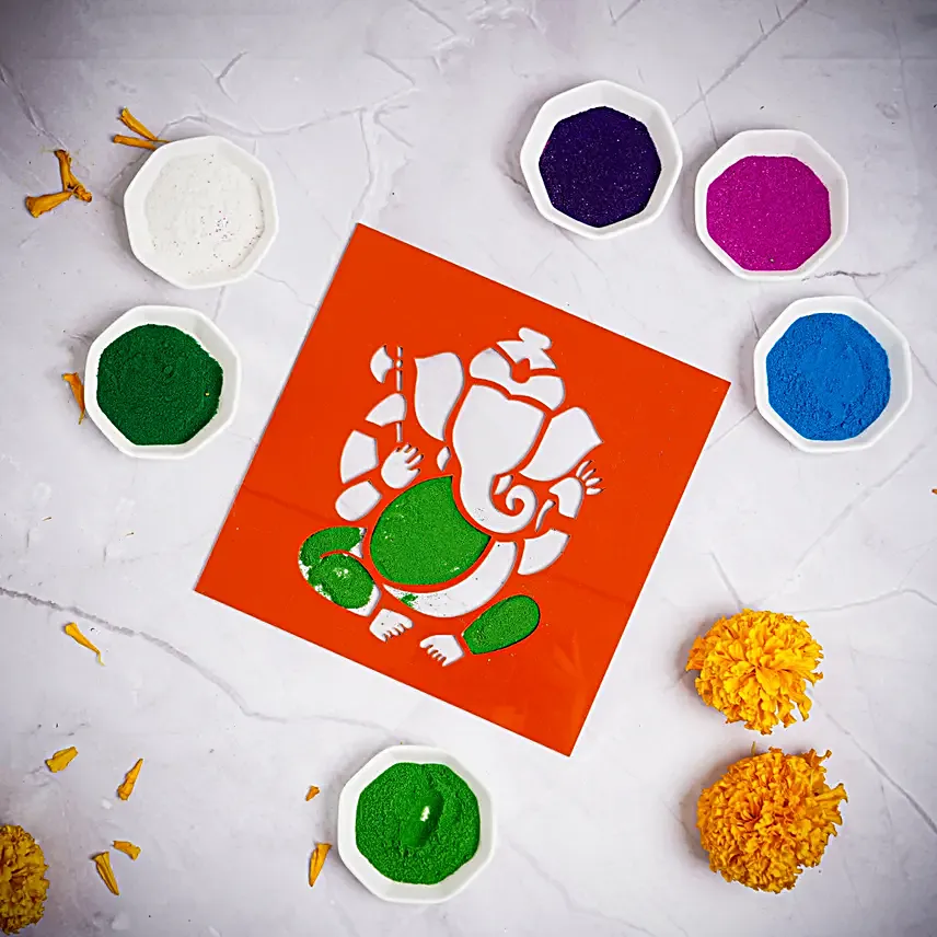 Ganesh Ji Blessings Diwali DIY Rangoli Kit