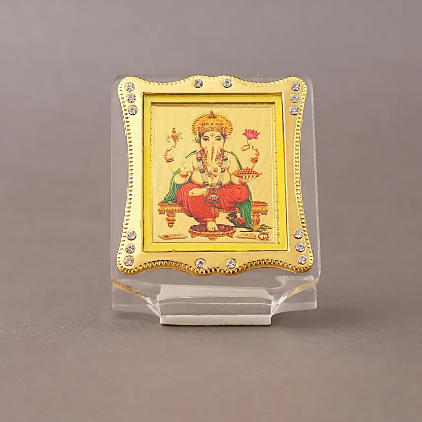 Ganesha Car Dashboard Photo Frame