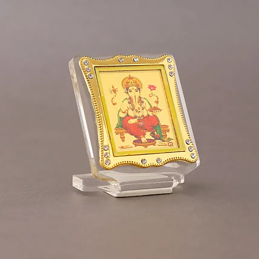 Ganesha Car Dashboard Photo Frame