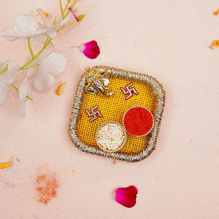 Ganesha Thali N Cadbury Celebrations Bhaidooj Gift