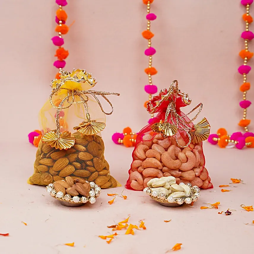 Ganesha Thali N Dry Fruits Bhaidooj Gift