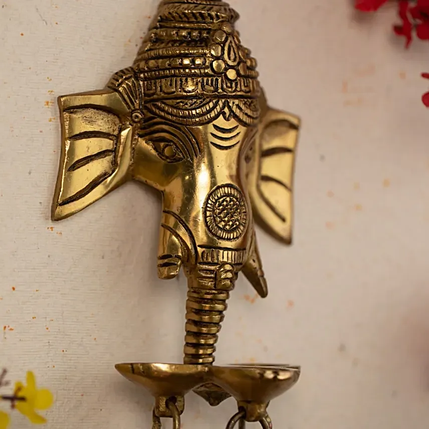 Ganesha Wall Hanging Diya