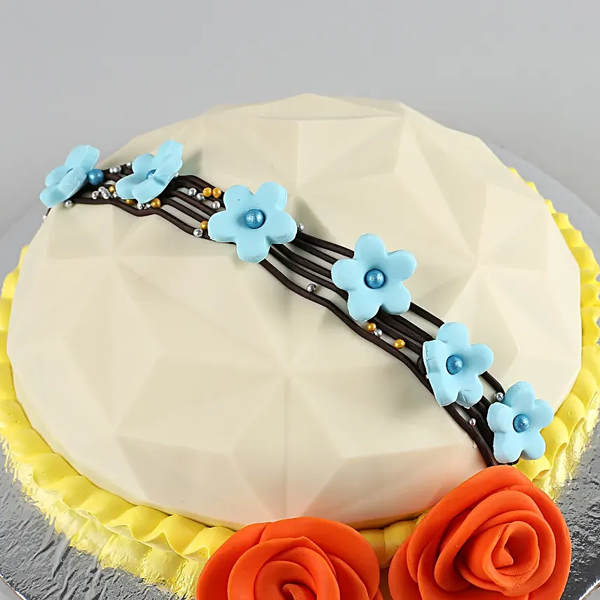 Gems Filled Floral Pinata Cake 1 Kg