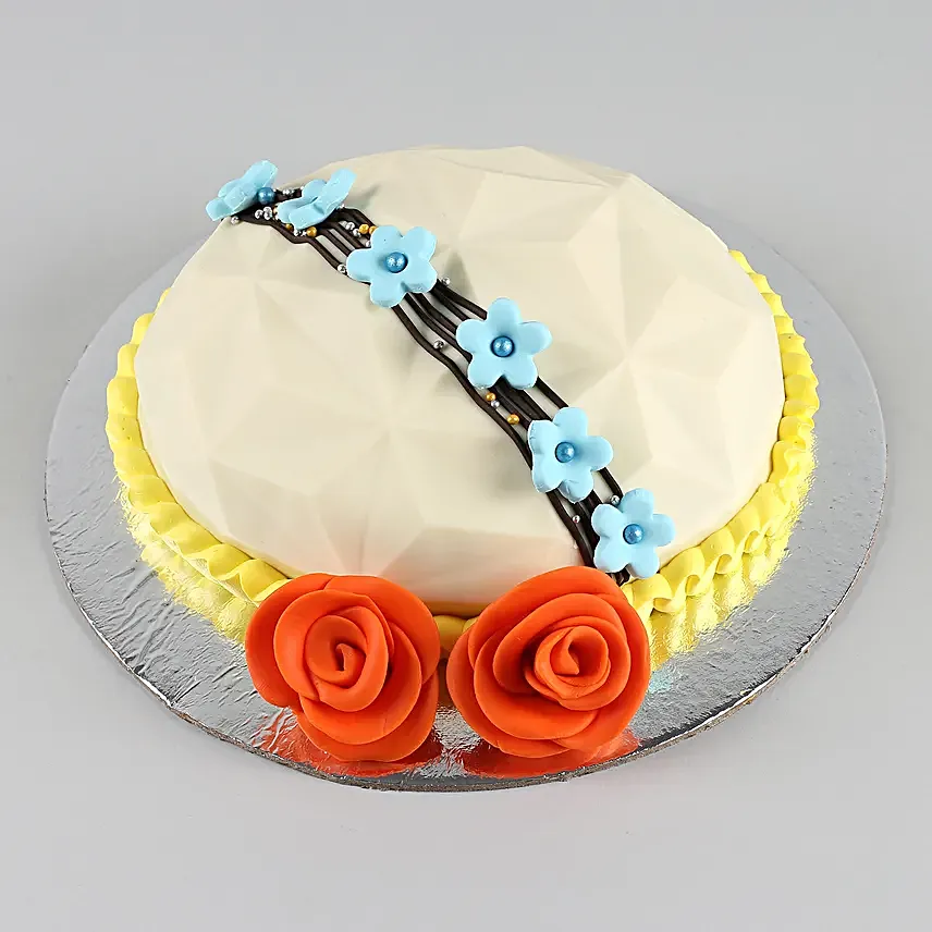Gems Filled Floral Pinata Cake 1 Kg