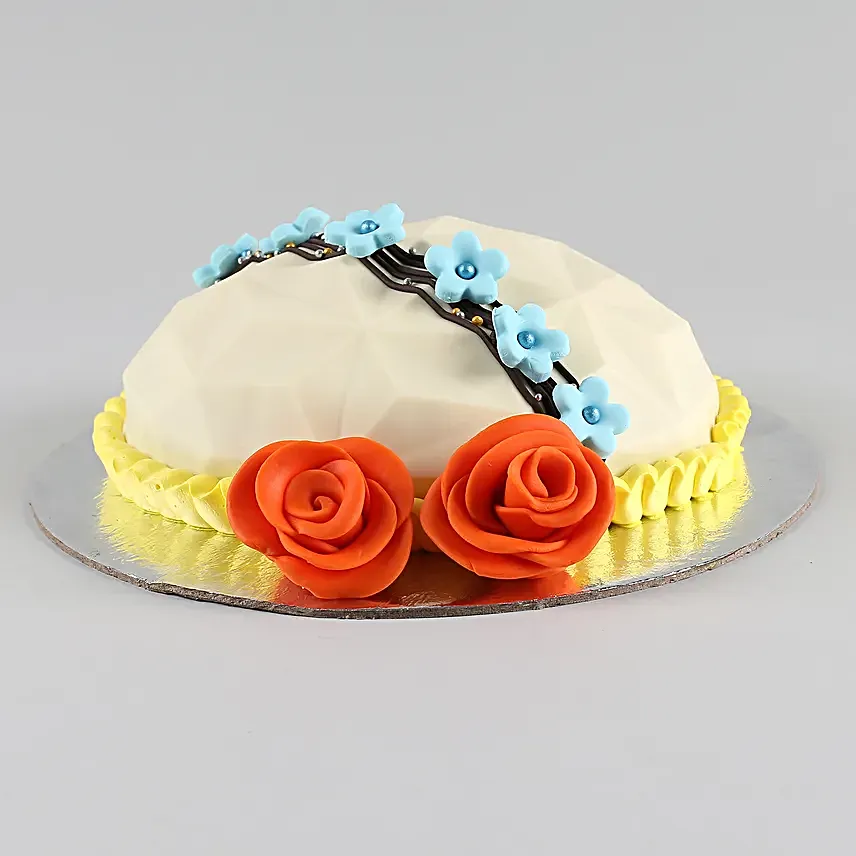 Gems Filled Floral Pinata Cake 1 Kg