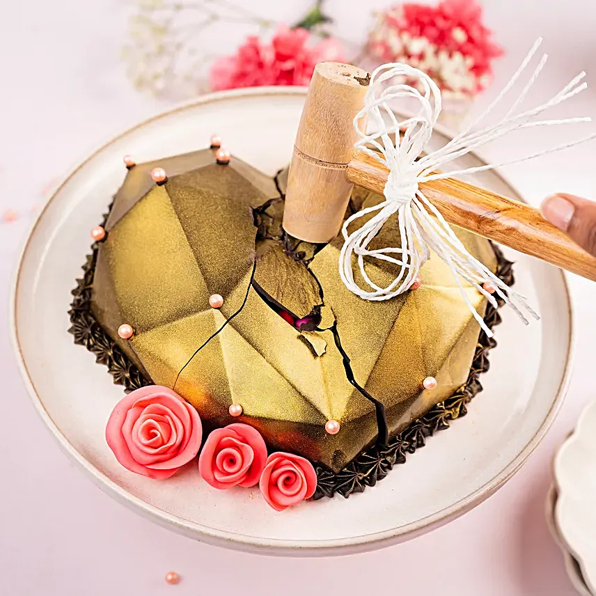 Gems Filled Heart Pinata Truffle