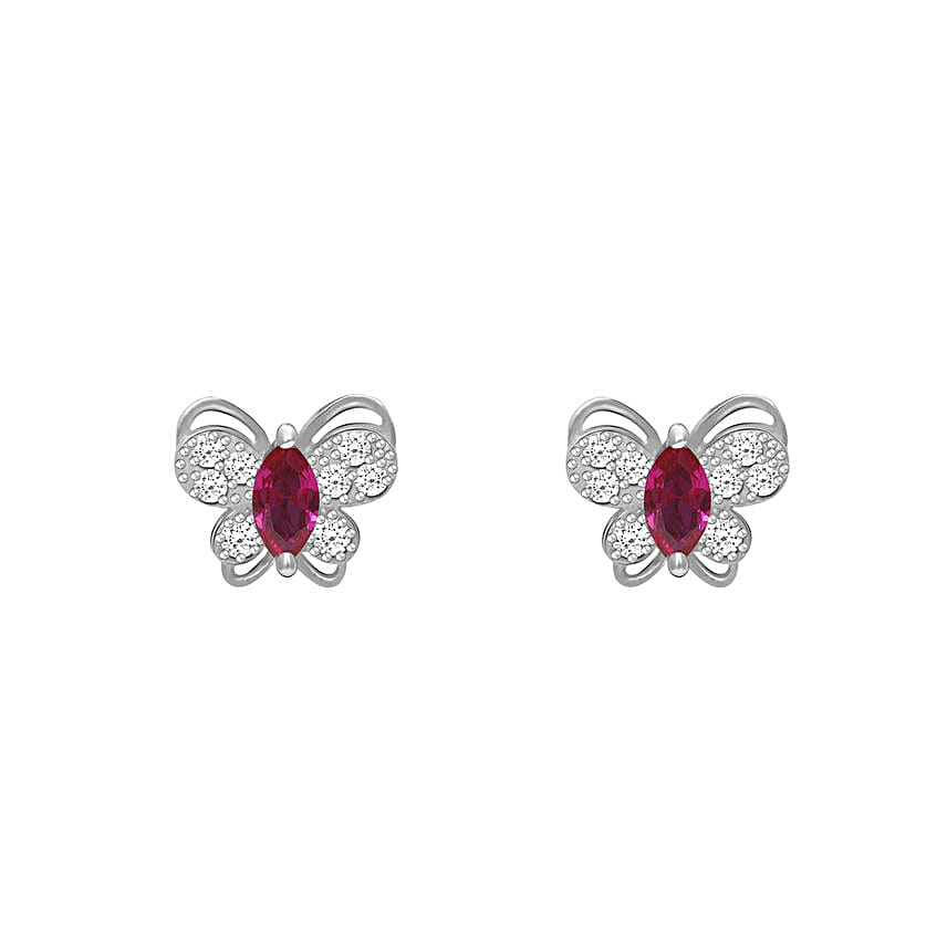 Giva Pop Pink Butterfly Studs