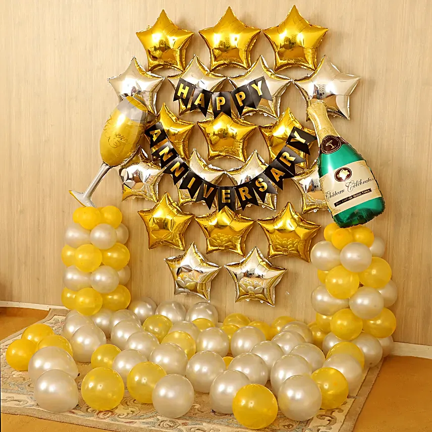 Gold Silver Anniversary Décor