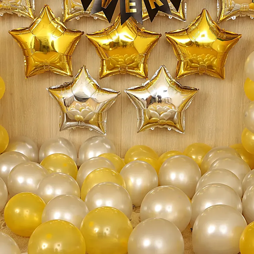 Gold Silver Anniversary Décor