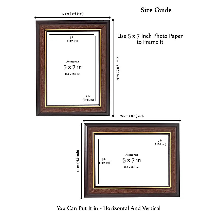 wooden style photo frame